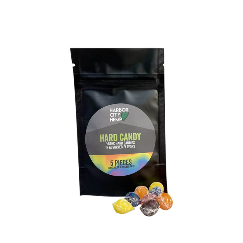 Harbor City Hemp Delta 8 Hard Candy 50MG (5ct) Artisan Vapor & CBD Blog