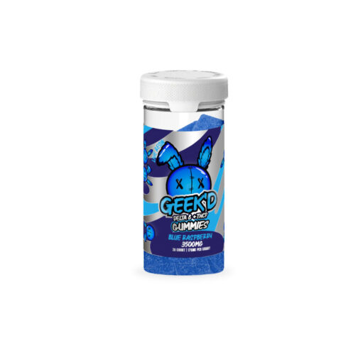 Geek’d - D8+THC-P Gummies 3500mg Blue Raspberry