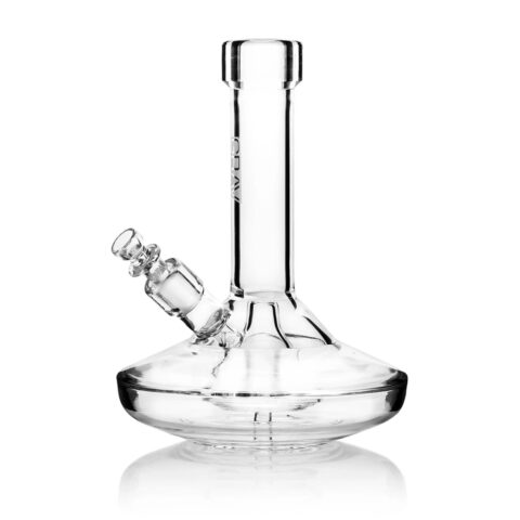 GRAV Wide Base Water Pipe Small - Clear